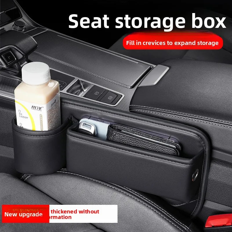 For Subaru Impreza XV Crosstrek Forester SK 2016~2023 Car Seat Gap Filling Storage Box With Cup Holder Pocket Organizer Case Kit