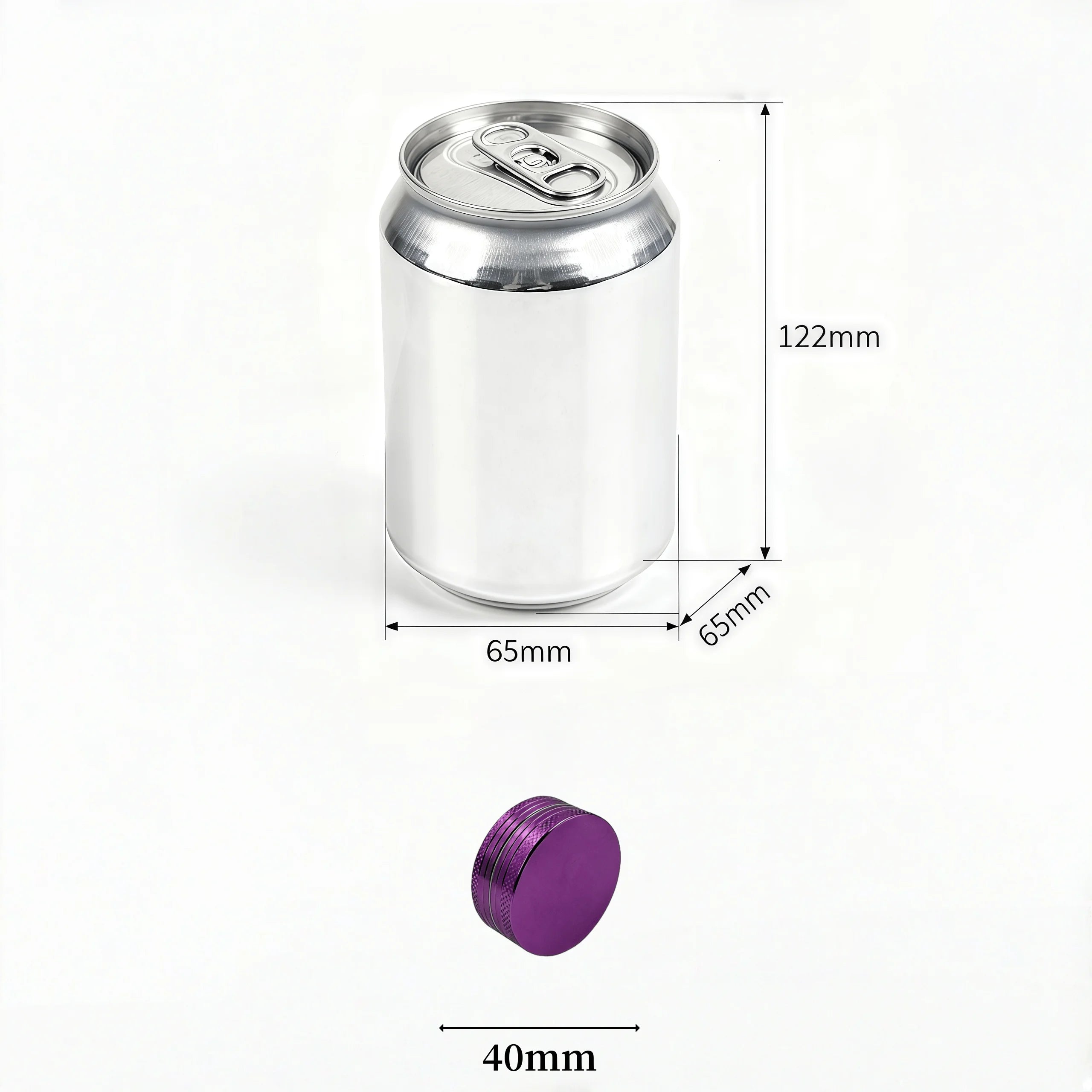 11-Color 40mm Manual Grinder - Dual-Layer Fast Grinding with Diamond Teeth, Portable Design，The best Smoking accessories
