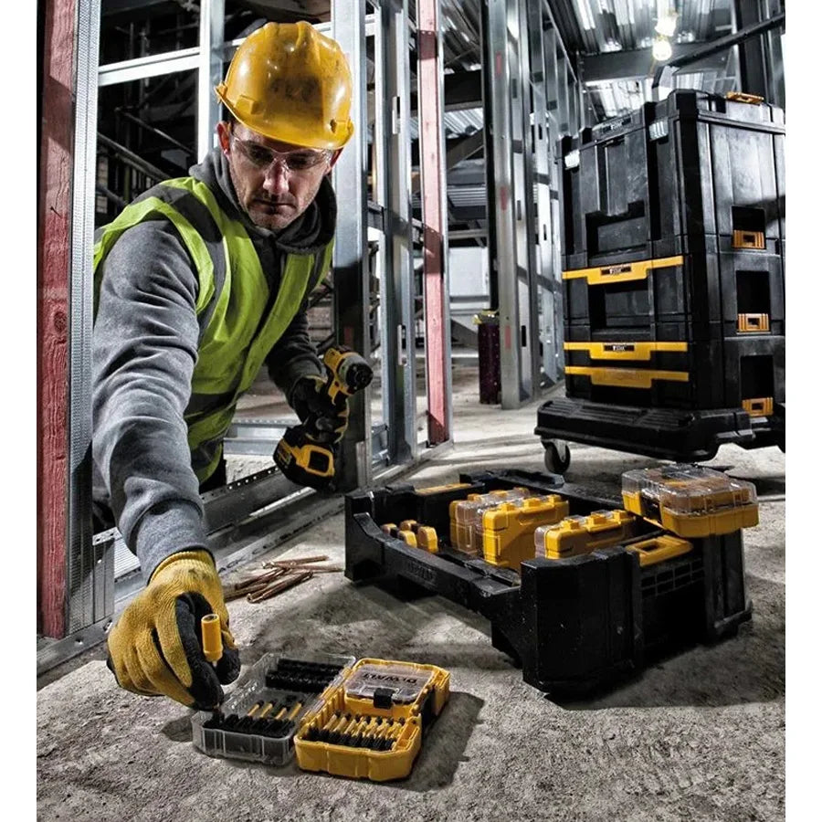 DEWALT DT70716 TSTAK Tool Box Stackable Removable Portable Storage Box Tool Case Plastic Outer Box Power Tool Accessories