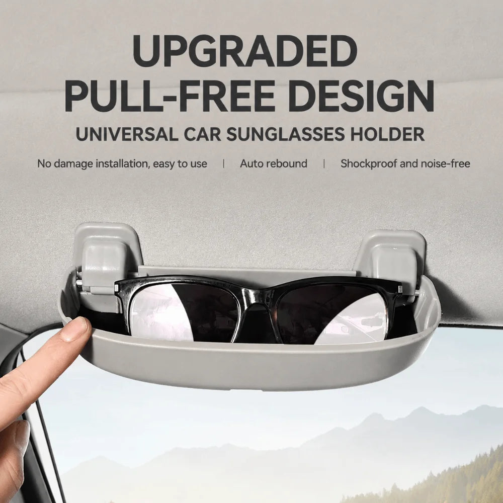 Glasses Case for  ABS Car Sunglass Sun Glasses Holder Storage Box Auto Eyeglasses Accessories