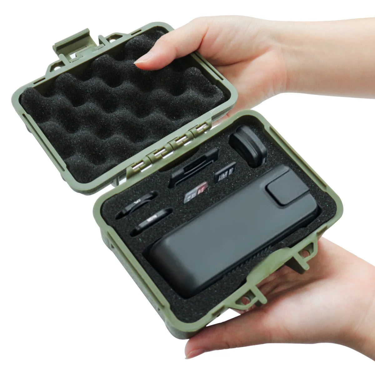 Plastic Box With Anti-shock Foam - Used For Outdoor Storage Of Some Fragile Items, Small Electronic Products Portable Hard Case