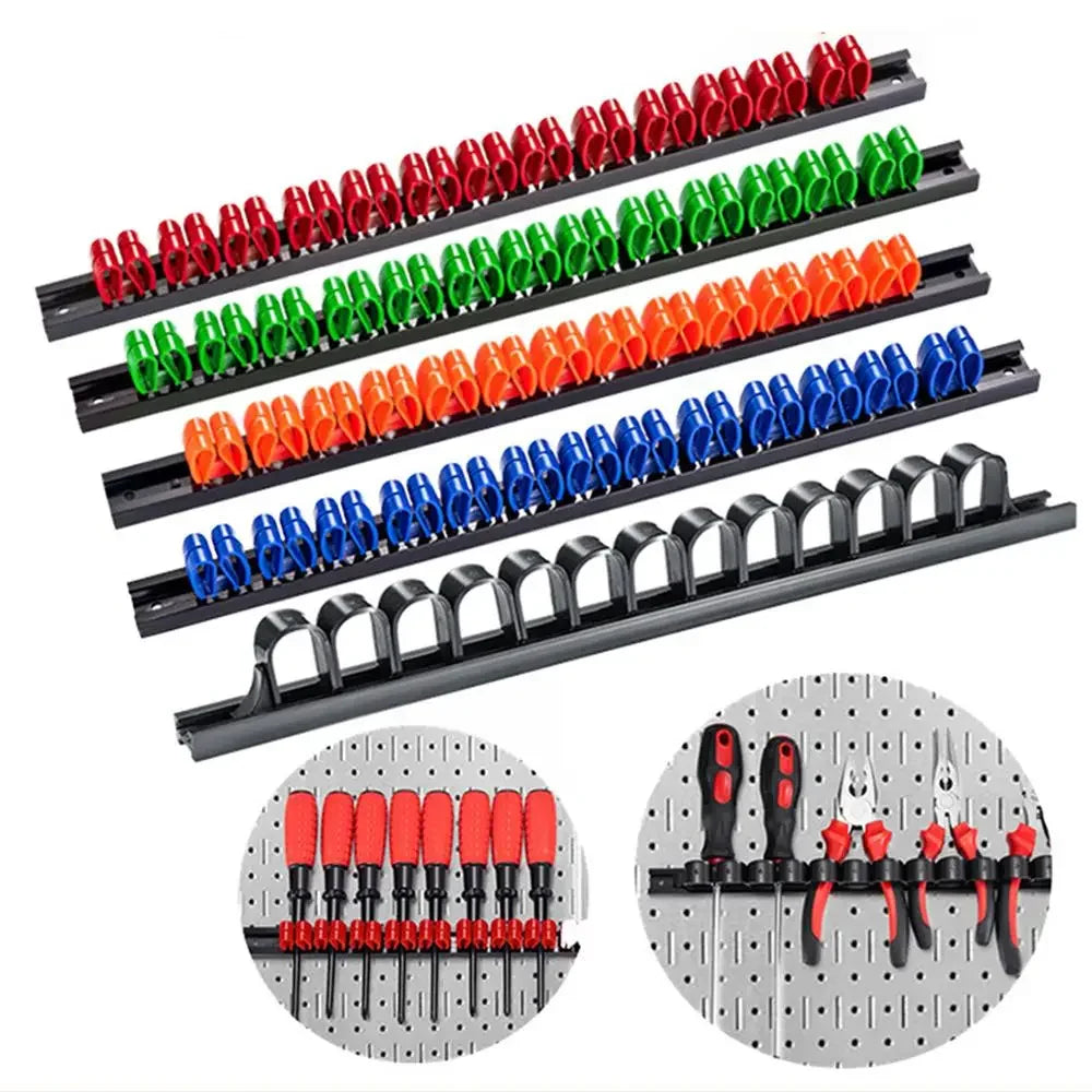 Screwdriver Organizer Wrench Organizer Hand Tool Holder Display Rack For Workshop Vice Wrench Storage Rack Accessories