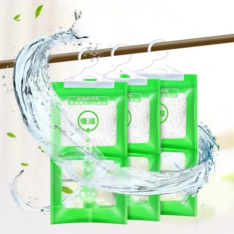 1/5/10PCS Moisture Absorber Hanging Bag Moldproof Wardrobe Antihumidity Bag Dry Bag Dehumidification for Closet Indoor Desiccant