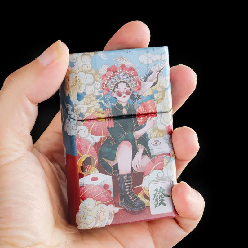 Metal Cigarette Box Hand-rolled Cigarette Box 20 Pieces of Loose Soft Pack Cigarette Tobacco Box