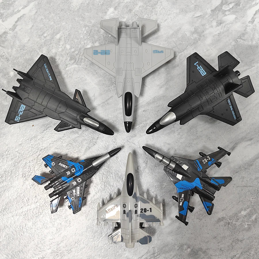 Simulation aircraft toy spring-back model, boy's Christmas birthday gift