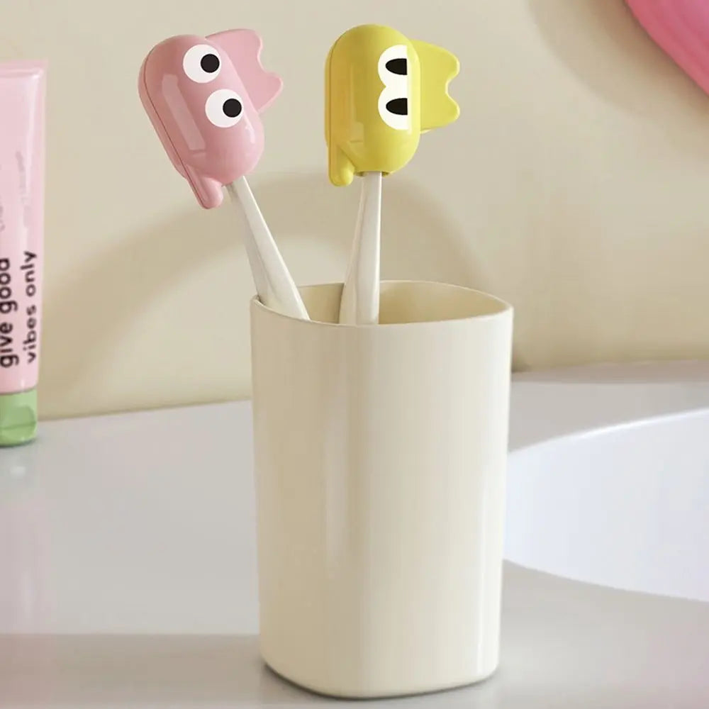 Plastic Toothbrush Head Protective Cover Portable Brush Protect Toothbrush Dust Cap Cover Cat Shape Toothbrush Case Cap