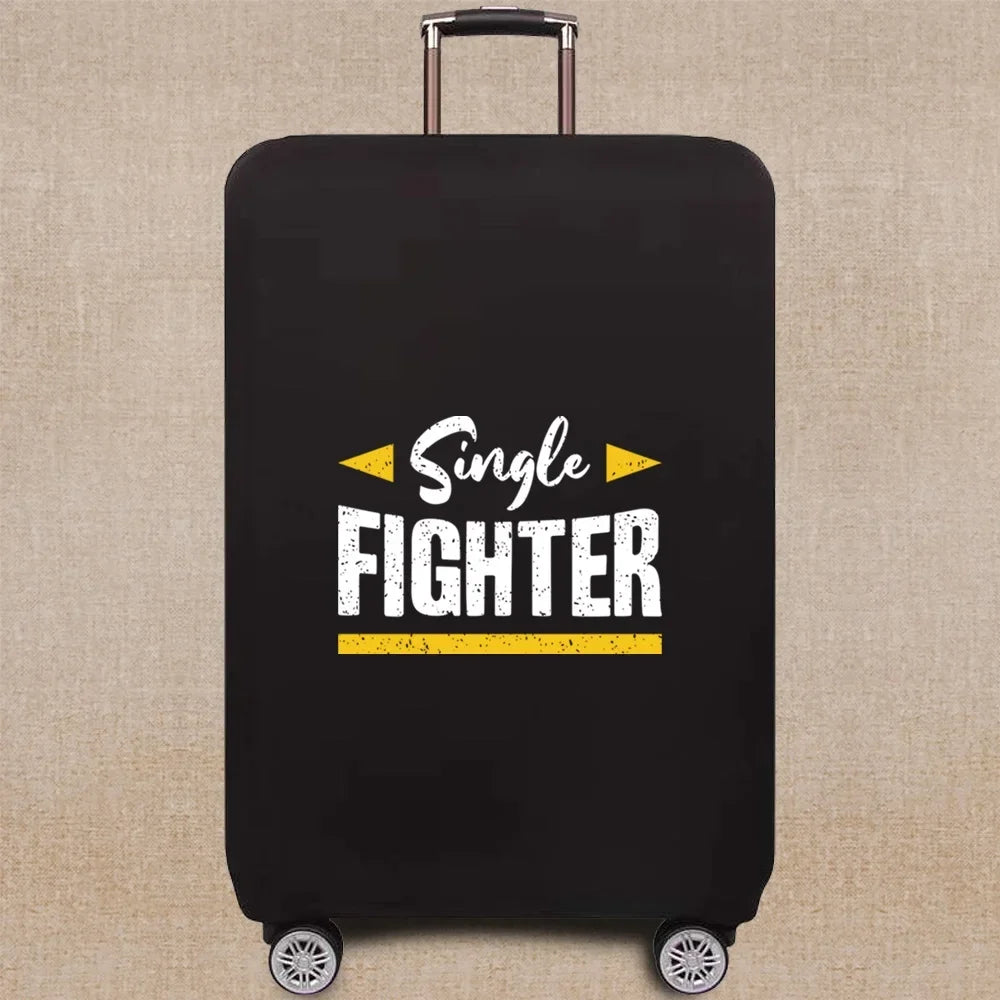 Travel Accessories Luggage Case Suitcase Dust Protective Cover 18-28 Inch Phrase Pattern Series Trolley Case Elastic Cover