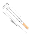 Grilling Basket Metal Mesh Barbecue Sausage Grilling Rack Net Picnic Camping BBQ Net Home Kitchen Barbecue Grilling Accessories