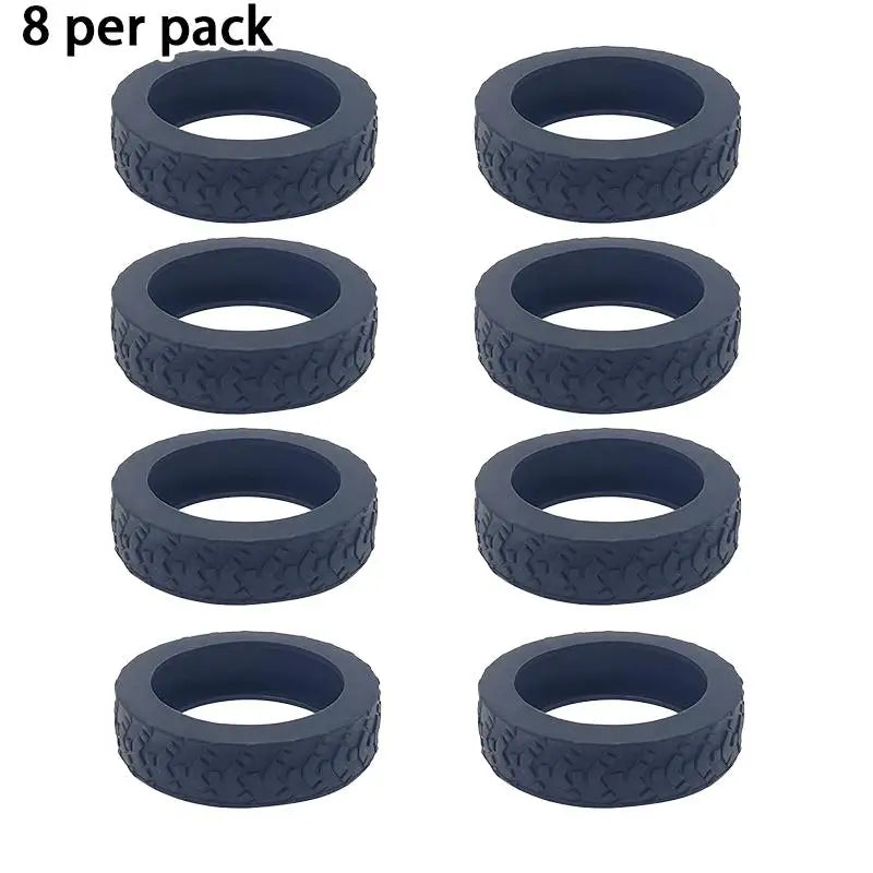 8-Piece Luggage Wheel Protective Cover Silent Silicone Cover And Universal Noise Reduction Accessories Thicken Texture Silicone