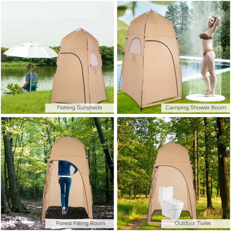 Portable Outdoor Shower Bath Changing Fitting Room Tent Shelter Camping Beach Privacy Toilet photography tent Camping Tent