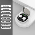 KEBIDUMEI Invisable Mini Earphones Bluetooth 5.3 Headphones  Touch Control Wireless Headset Noise Reduction Earbuds with Display