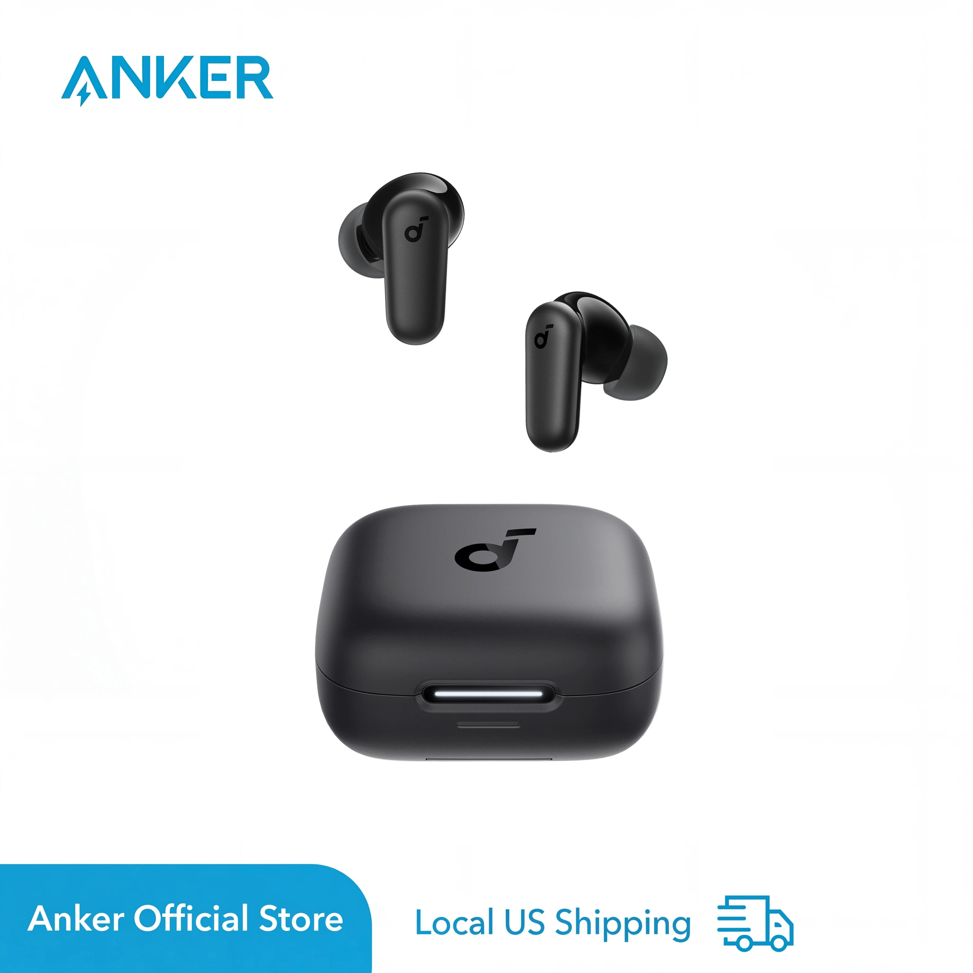 Soundcore P30i by Anker Noise Cancelling Earbuds, Strong and Smart Noise Cancelling, Powerful Bass, 45H Playtime  (Refurbished)
