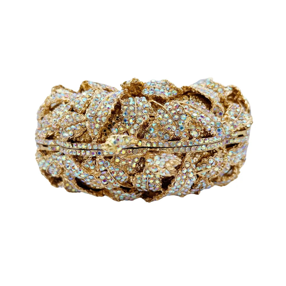 3D Camellia Shaped Clutch Bag, Handcrafted Petal Detail Evening Purse for Gala & Wedding, 2025 Collection