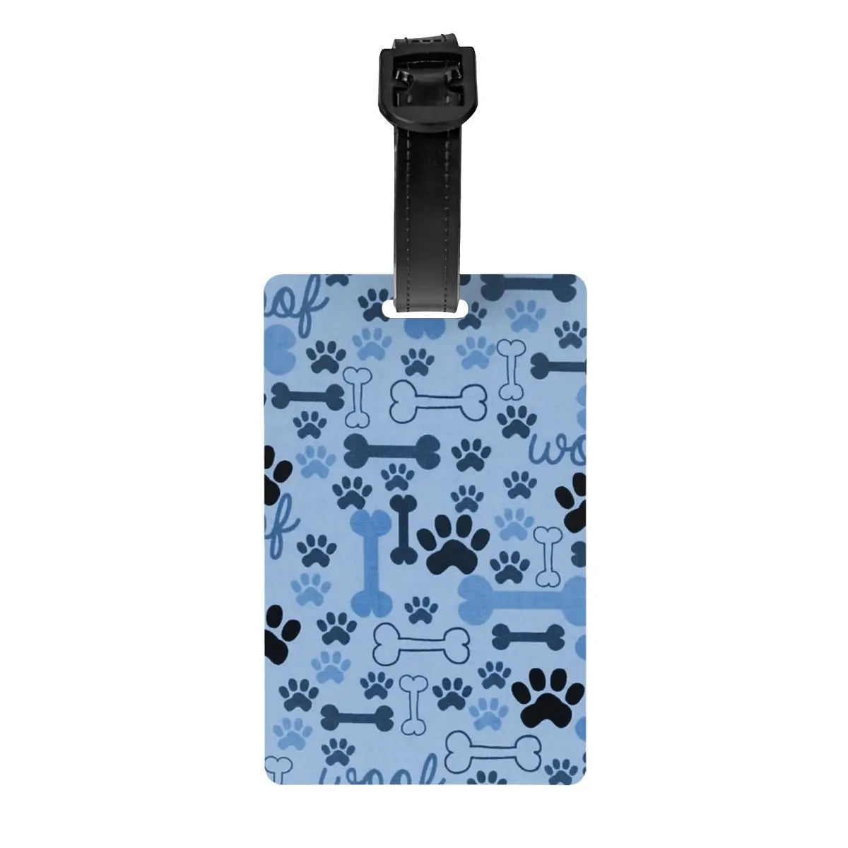 Custom Dog Lover Pet Paw Heart Luggage Tag for Suitcases Fashion Baggage Tags Privacy Cover Name ID Card