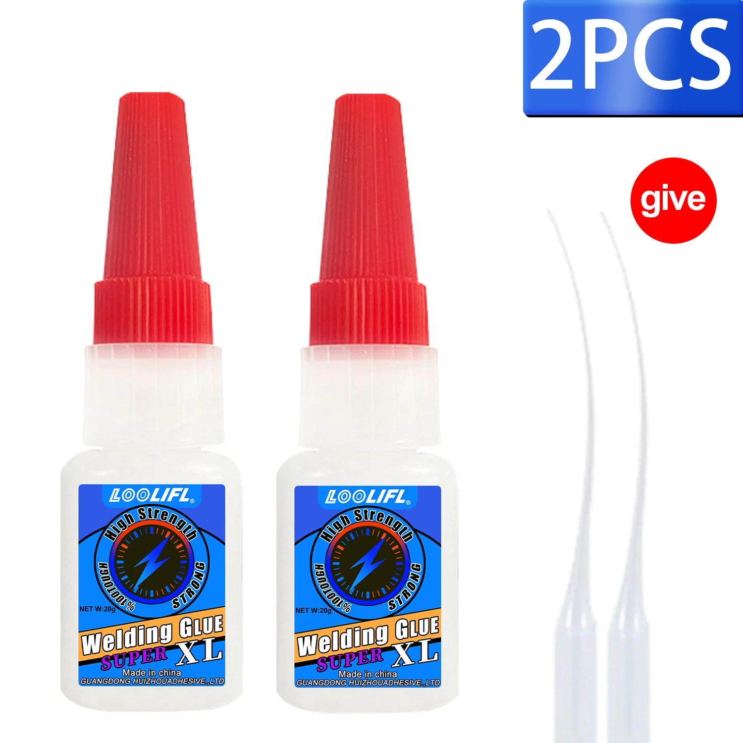 LOOLIFL50g High Strength Welding Oily Super Glue Universal Clear Non-Marking Repair Adhesive Instant Glue Strong Fast SuperGlue