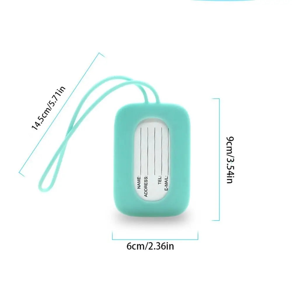 Name Luggage Tag Silicone Luggage Tag Address Label Boarding Pass Airplane Suitcase Tag Aircraft Luggage Boarding Tag
