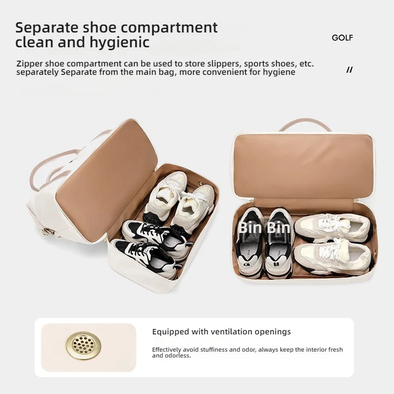 GOLF QUALITY  Women's Large Capacity Waterproof Travel Bag Business Trip Luggage Bag Multi-Compartment