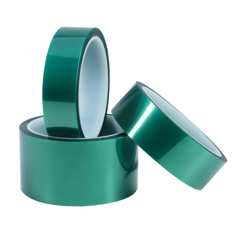 33M/Roll Green PET Film Tape 3mm-100mm High Temperature Heat Resistant PCB Solder SMT Plating Shield Insulation Protection Tapes