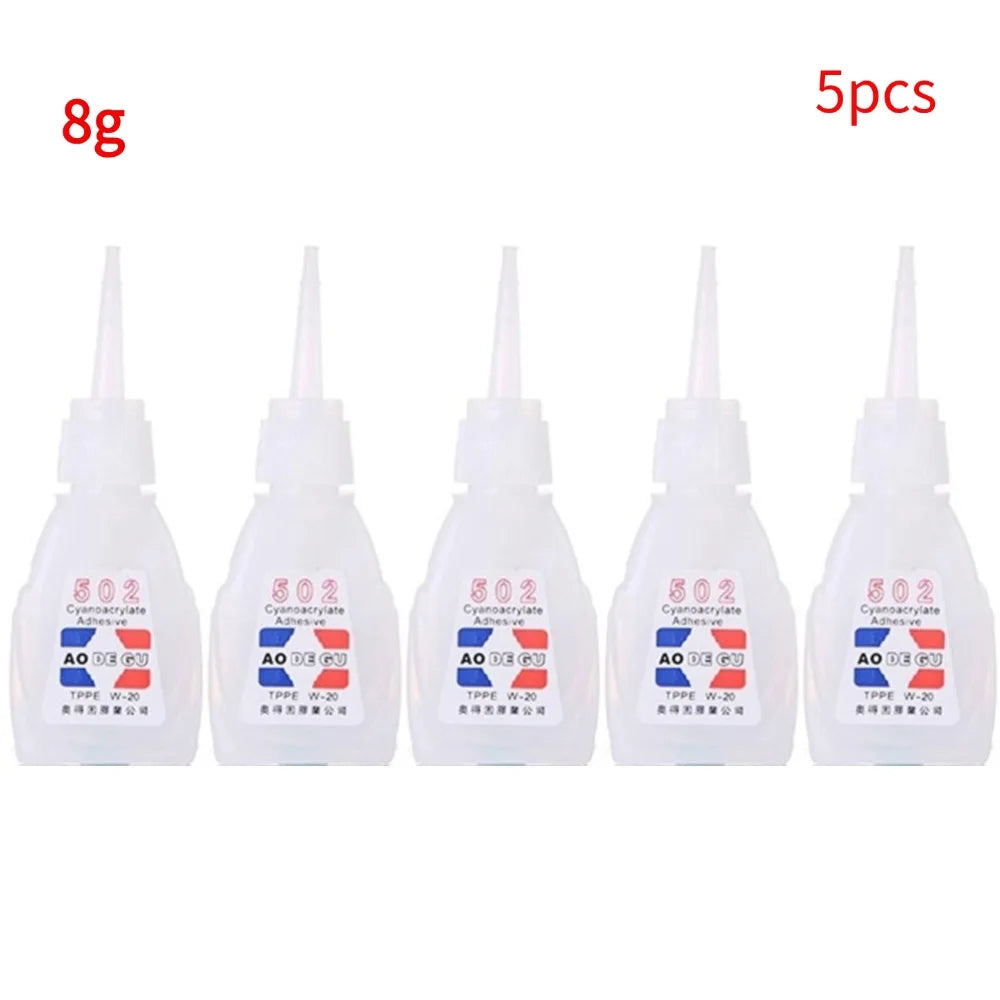 8g/30g Super Glue Instant Adhesive Strong Adhesion Best Repair 502 Fast Multipurpose Agent Strong shoe Glue 1/2/3/4/5/10pcs