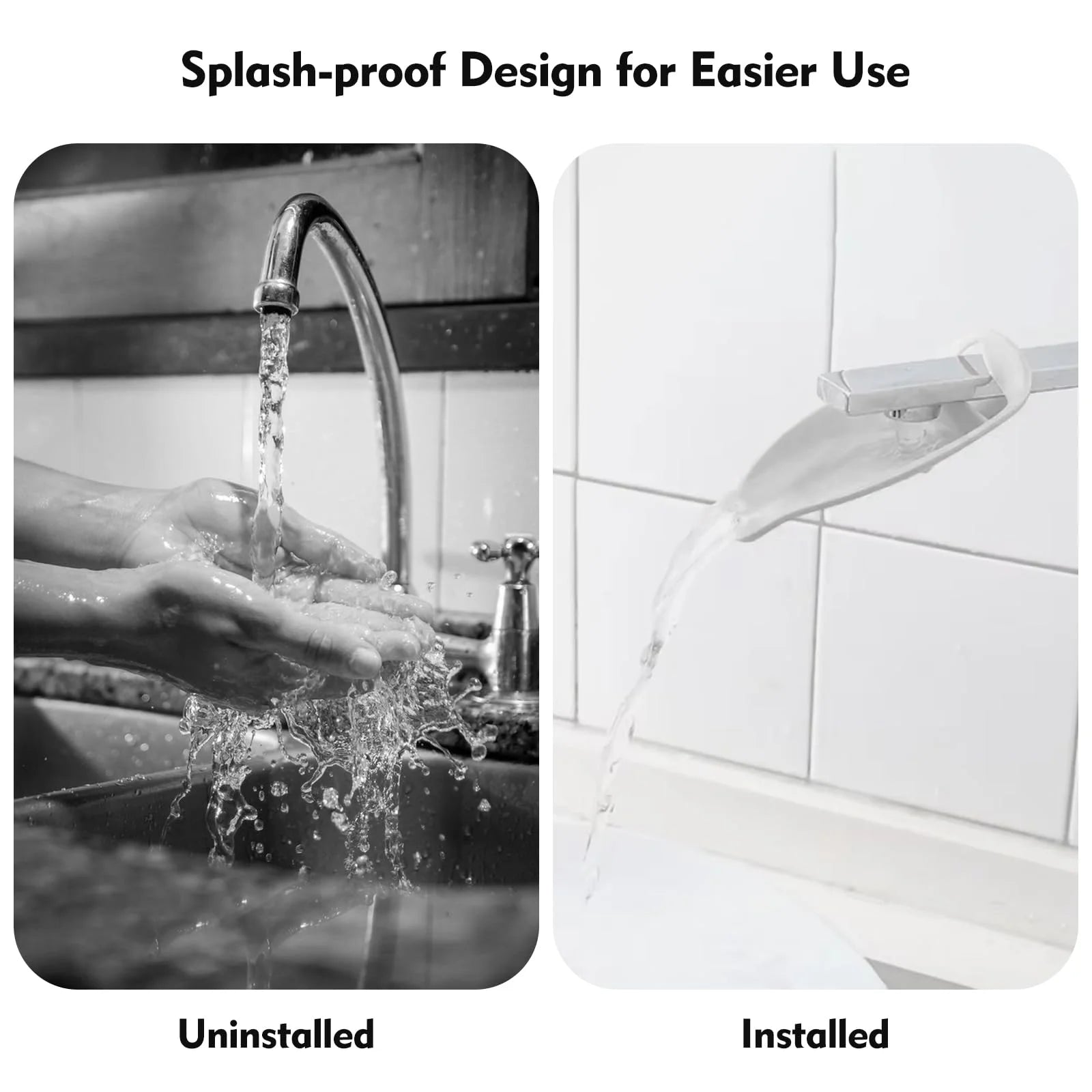 3pcs Kitchen Faucet Extender, Hand Wash Water Assistant Extension And Thicker Hand Wash, Water Guide Silicone Extender