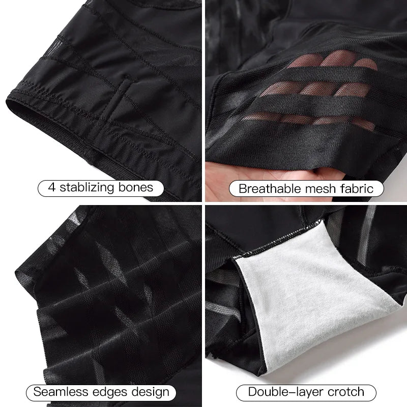 Seamless Panties High Elastic Nylon Crossover Waist Tummy Control Underwear Cross Slimming Whole Day Comfort Triangle Panties