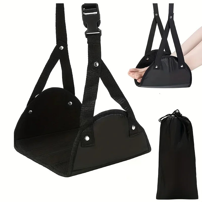Portable Airplane Footrest,Leg Plane Travel Footrests,Foot Hammock Flight,Feet Rest Hanger for Planes,Train,Office,Car Women Men