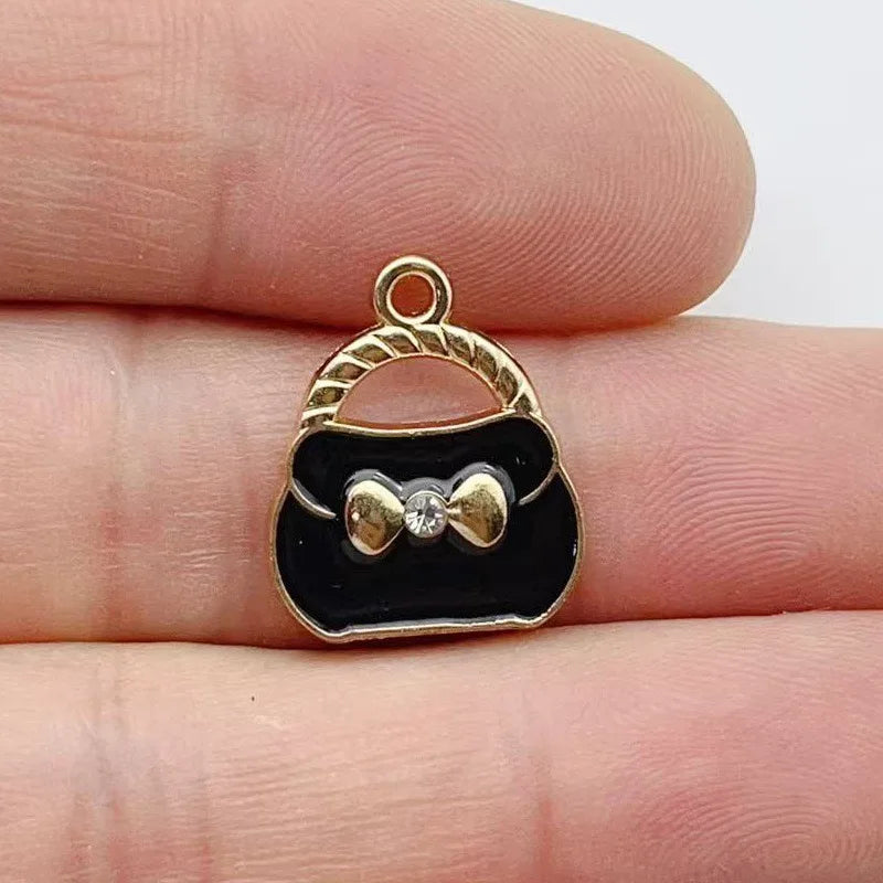 12pcs Xiaoxiangfeng Jewelry Accessories Spot Wholesale Alloy Handmade DIY Jewelry Cross border Drip Oil DIY Jewelry Accessories