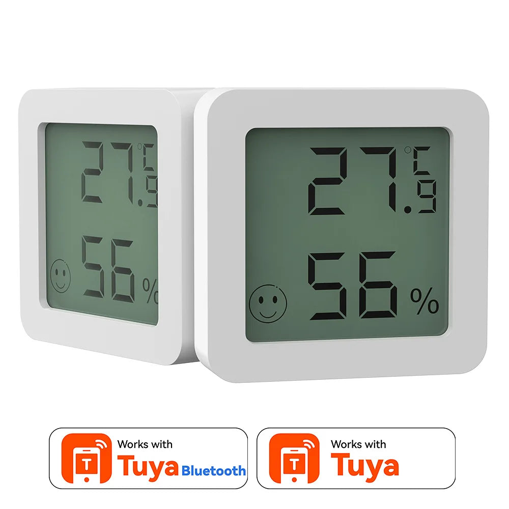 Temperature and Humidity Sensor With LCD Works with Tuya Bluetooth Google Alexa Voice Control Support Multi-mode Gateway Option