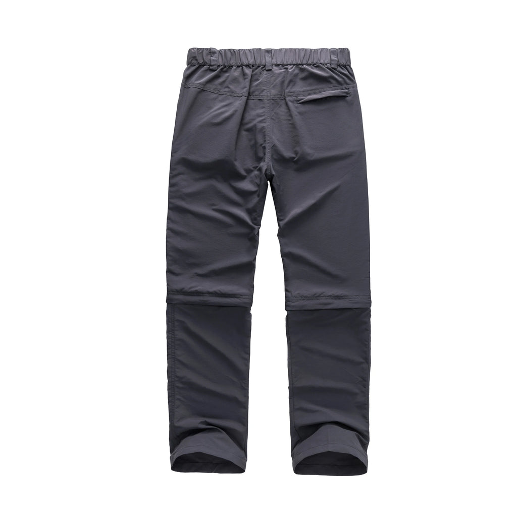 Men's Outdoor Conversion Overalls, 5 Zipper Pockets, Removable Two-Section Pants, Quick-Drying, Waterproof and Wear-Resistant Nylon Fabric, Suitable for Outdoor Fishing and Hiking