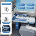 Inflatable Toddler Airplane Bed & Car Seat Extender Portable Kids Travel Mattress for Flying & Road Trips Sleeping Cushion