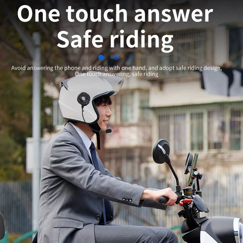 Motorcycle Bluetooth Headset Bone Conduction Speaker Skiing Earphone Waterproof Bluetooth Helmet Headset with Noise Cancellation