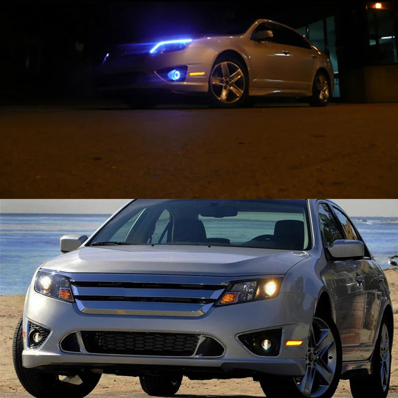 2pcs Car Front Side Marker Parking Lights Fender Corner LED Amber  Fit for 2010-2012 Ford Fusion(aka Mendeo) Turn Signal Light