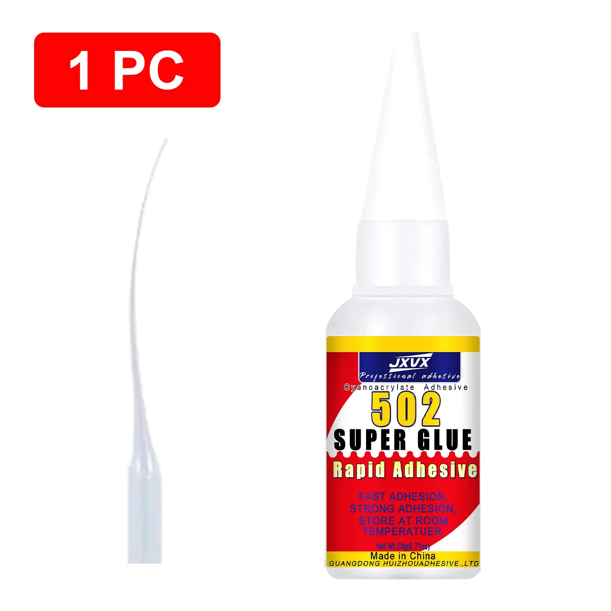 JXVX High Strength Instant 502 Super Glue Quick-Drying CA Adhesive Strong Bond For Leather Ceramic Office Supplies Glue Tool