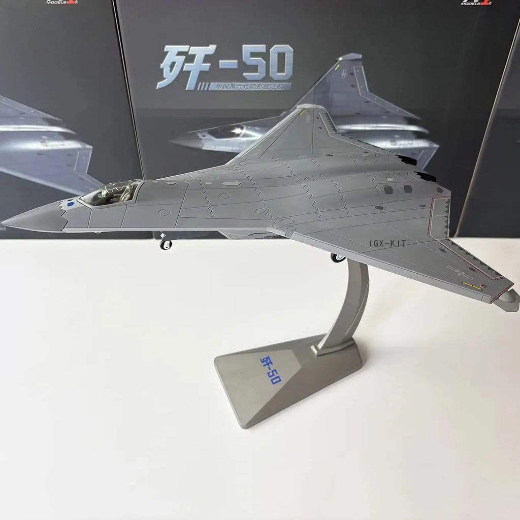 Diecast 1/72 Scale China J50 Fighter Jet J-50 Alloy Airplane Model Alloy Static Simulation Ornament Finished Souvenir Hobby