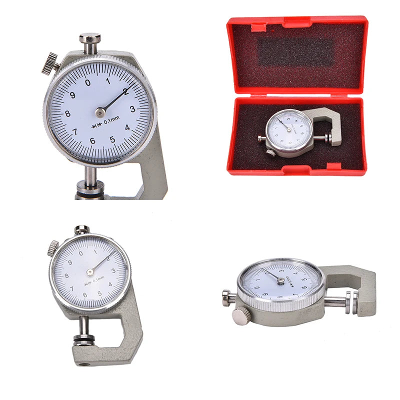1Pc 0-10mm Leather Thickness Metal Gauge Tester Measure Leathercraft Tool Craft