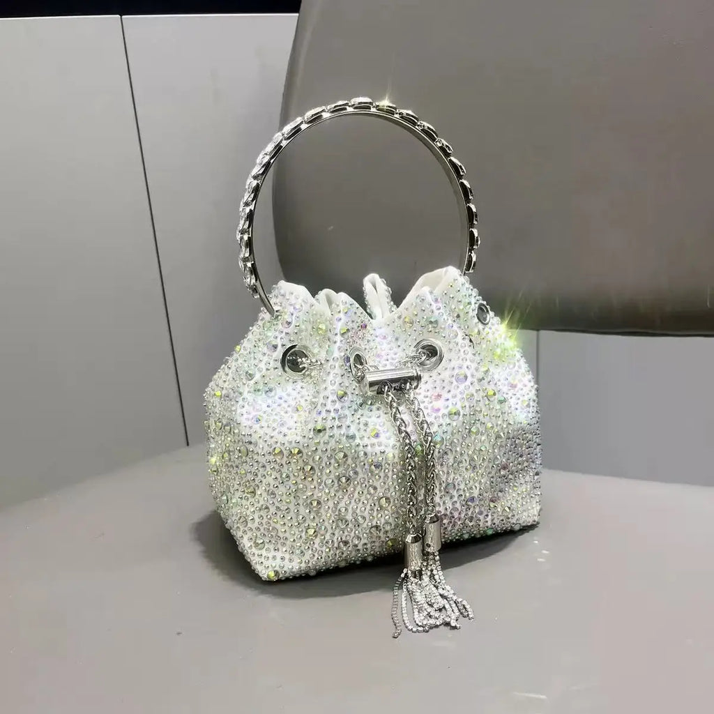 Luxury Designer Women Handbag Glitter Shiny Diamond Clutch Purse Wedding Party Banquet Bag Crystal Rhinestones Evening Bag
