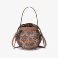 2026 New Vintage Ethnic Printed Drawstring Bucket Bag for Women Fashion Versatile Crossbody Shoulder Small Bag