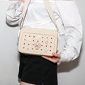 Silicone Messenger Bag Large Capacity DIY Lightweight Versatile Outdoor Leisure Shoulder Bag for Phone Keys Switch iPad Mini