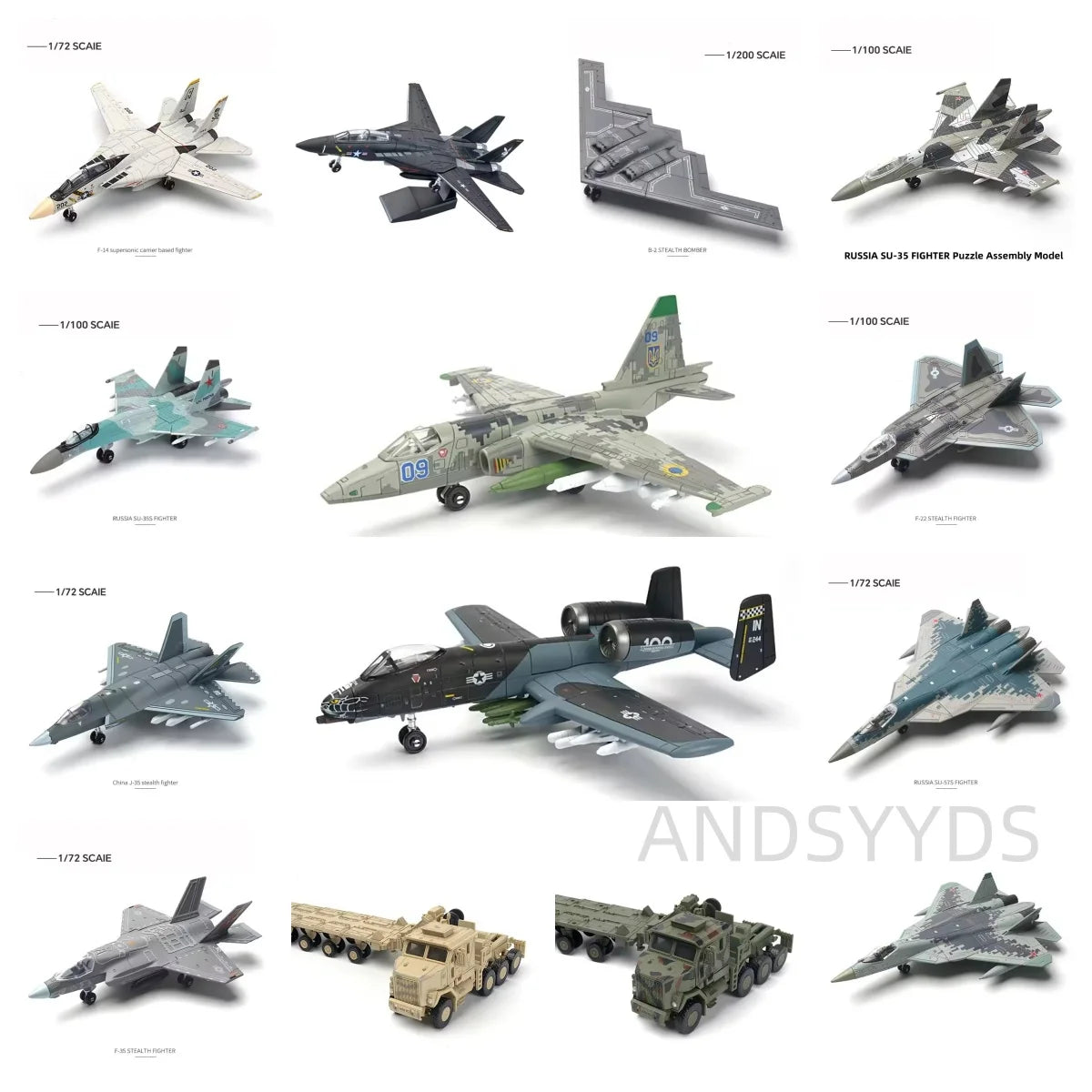 Creative Military Series Building Blocks F14 Su57 F22 M1070 Military Truck Helicopter Model Plane Toys for Boy Xmas Gift