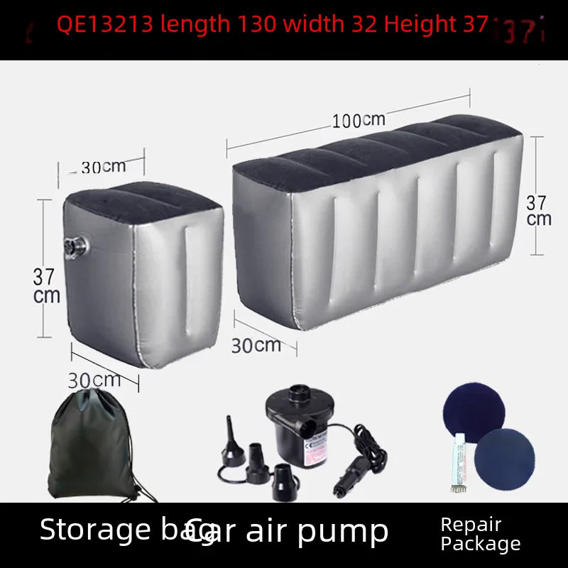 Inflatable Car Bed For Travel Suitable For Sedans Suvs Business Vehicles Rear Seat Sleeping Pad Footrest Filling Pad