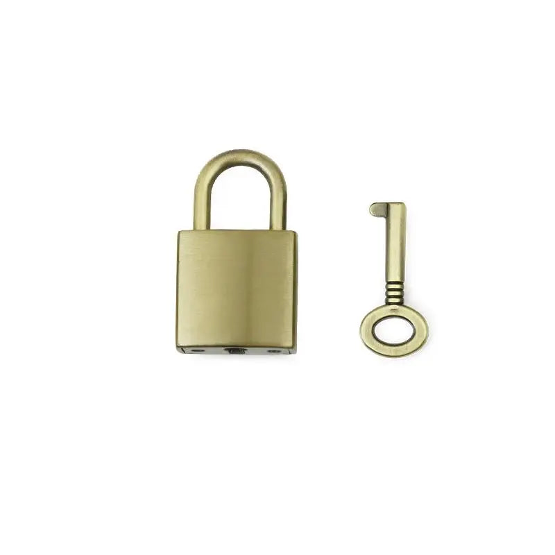 Portable Mini Metal Padlock Durable Anti-Theft Luggage Lock with Keys for School Locker Travel Baggage Storage Box