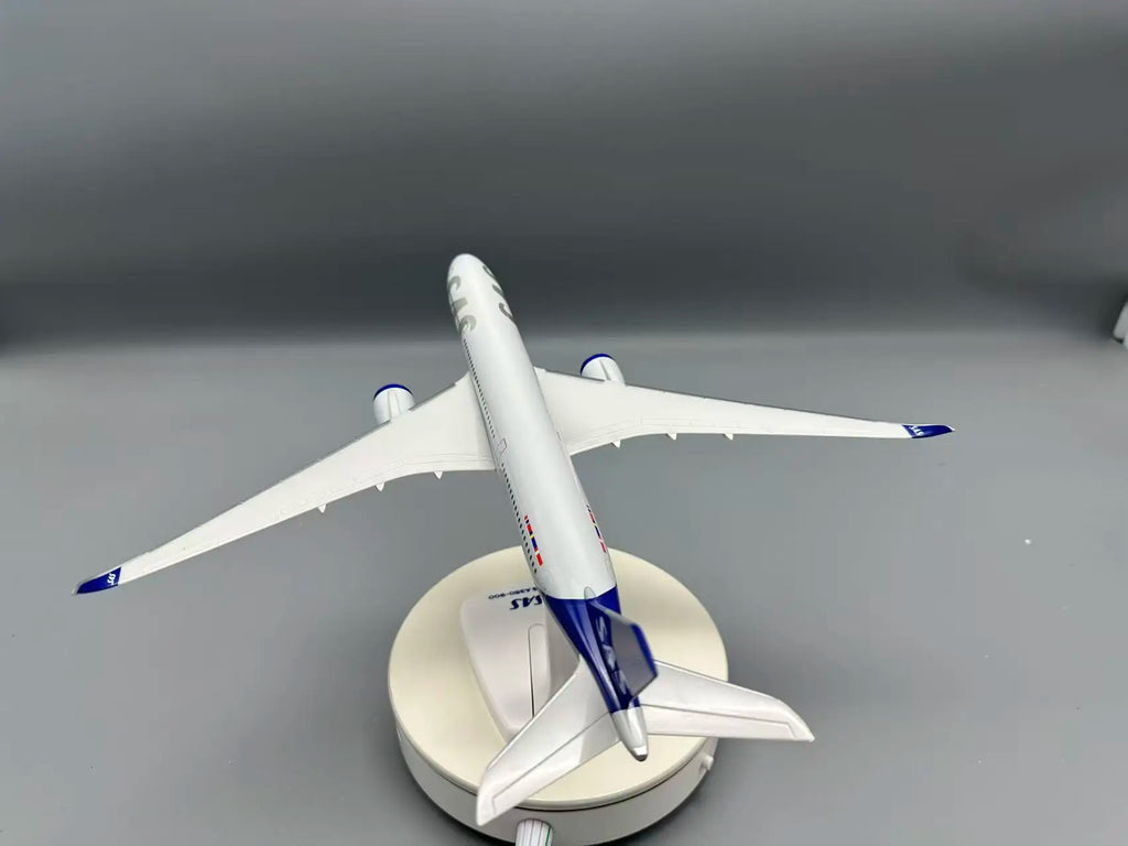 1:200 Scale 33cm A350-900 SAS Scandinavian Airlines Aircraft Diecast Model ABS Plastic Model Plane Toy With Stand Gift Ornaments