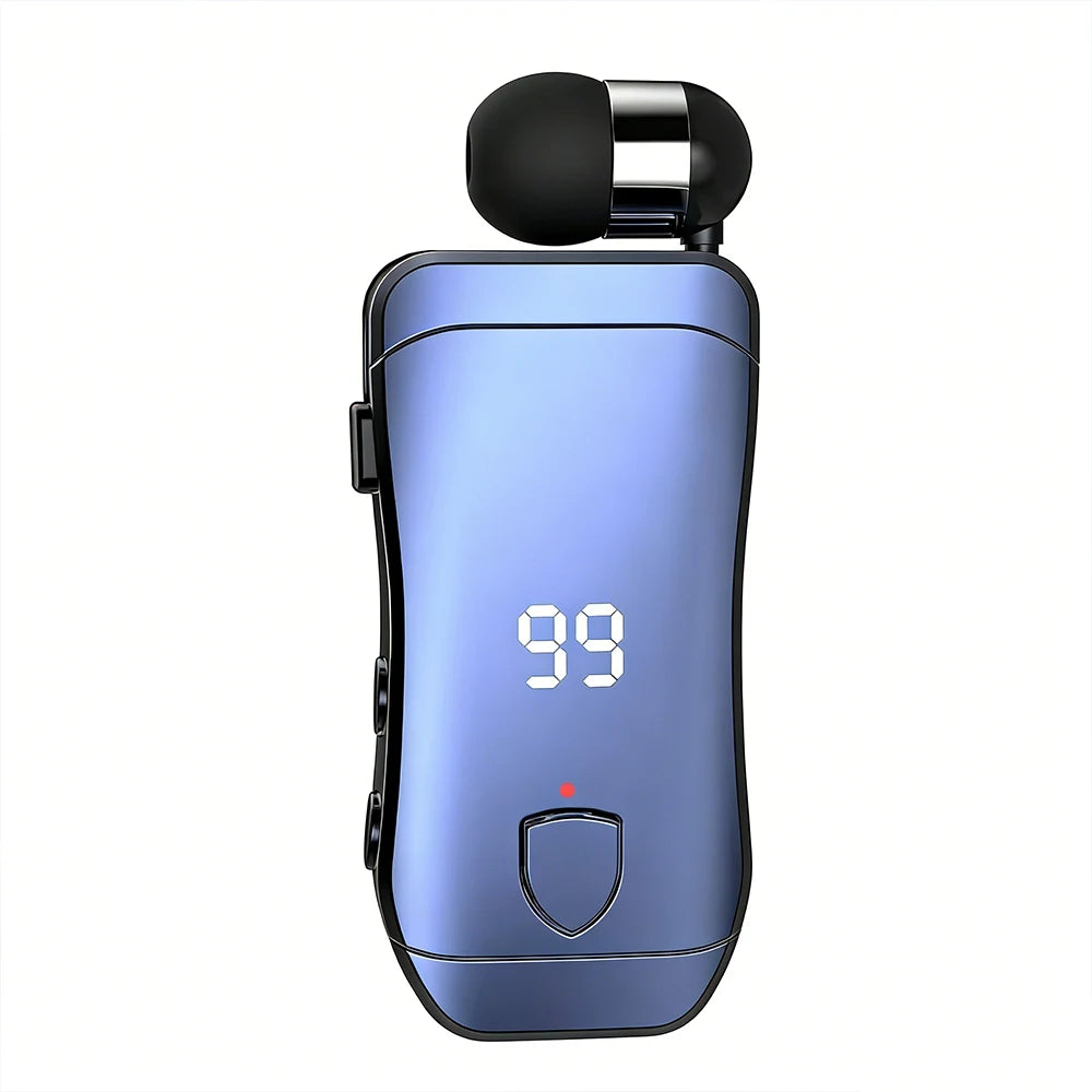 X200-NEW Lavalier Business Headphone Bluetooth 5.3 Talk/Music/exercise Time 20 Hours,LED Digital Display Wireless Earphones