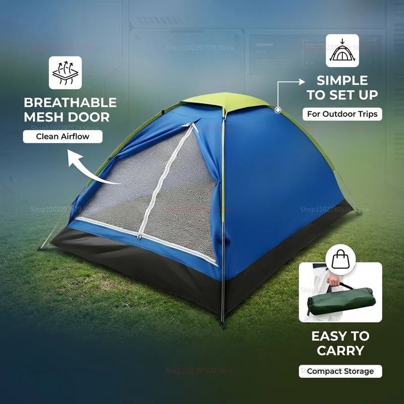 Ultralight Camping Tent for Hiking Shelter 2 Person Dual-layer Door Weatherproof Backpacking Equipment—Ideal for Adventures