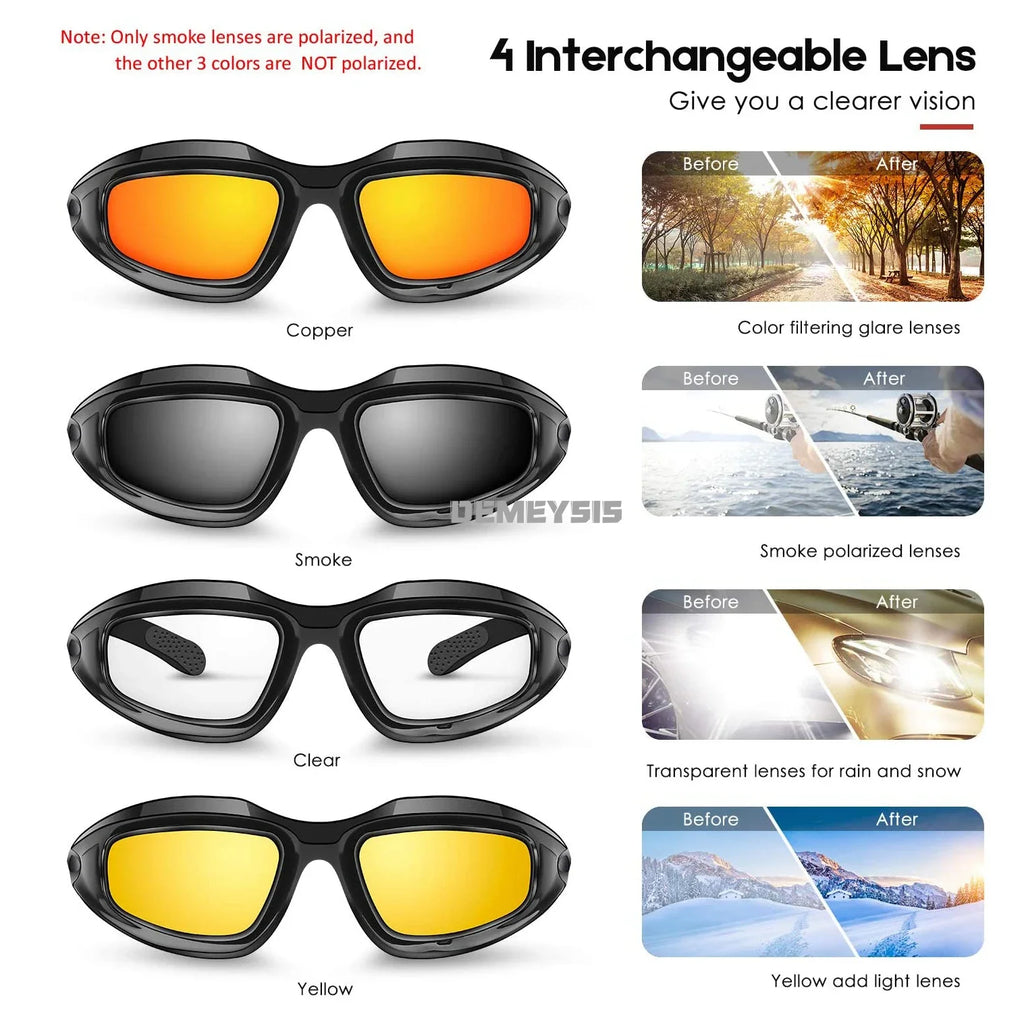 Daisy Polarized Tactical Sunglasses Men Airsoft Hunting Shooting Glasses UV400 Protection  Desert  Hiking Goggles