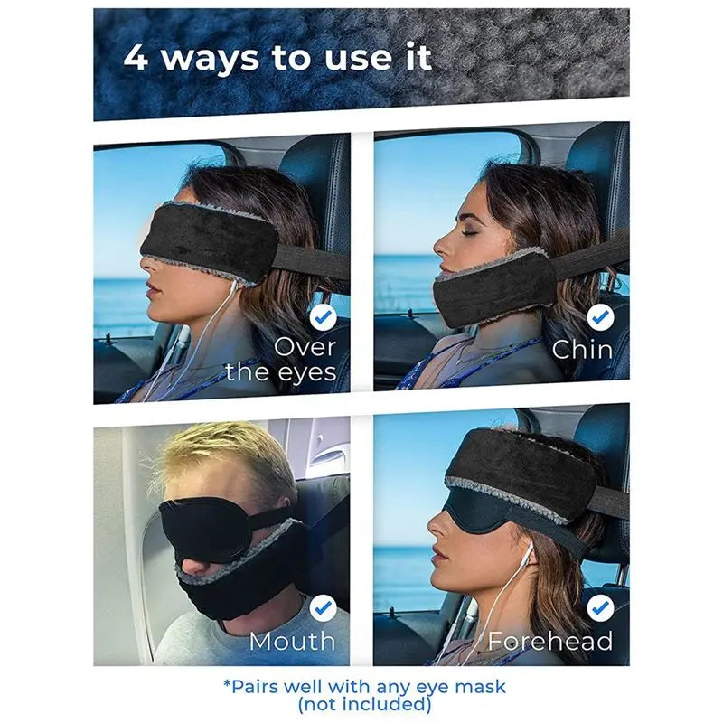 D9-Travel Pillow Alternative Adjustable Support Belt Compact And Comfortable Neck Support Belt For Airplane And Car