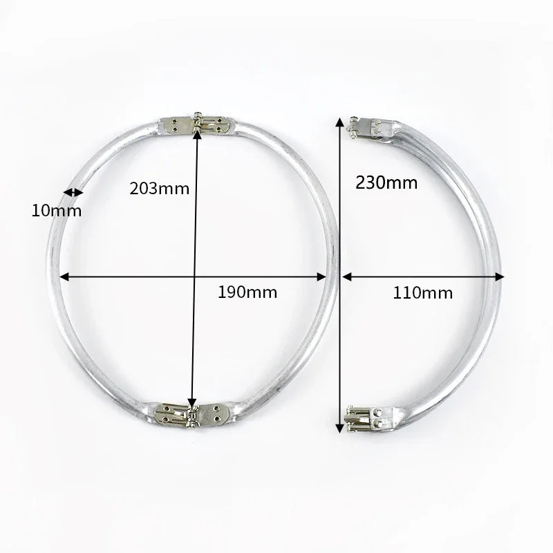 1-5Pcs Metal Kiss Clasp Purse Frame Cloud Bag Doctor Aluminium Tube Handle Buckle DIY Bags Clutch Handles Hardware Accessories