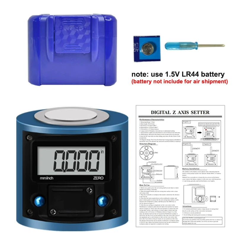 Metric Range 0-2mm Magnetic Z Axis Tool Dial Zero Pre Setter Gage Offset CNC Electronic Z-axis Zero-Pre-setter Tool