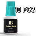 10 Bottles  IBeauty Hyper Bond Glue for Eyelash Extensions Professional 5ml Korea Cyan Cap False Lash Adhesive Makeup Tools