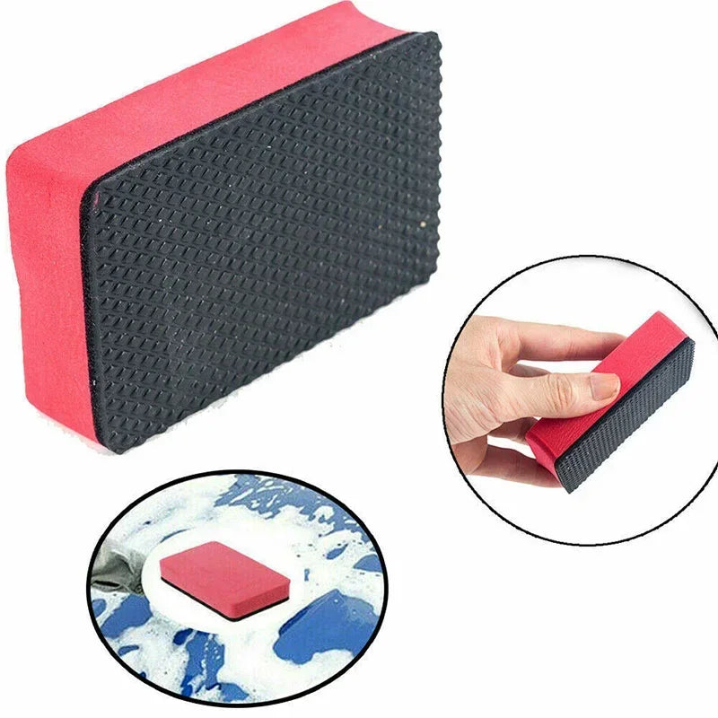 5Pcs Car Clay Bar Pad Sponge Block Cleaning Eraser Wax Polish Pad Tools Auto Sponge Car Wash Mud Automotive Care Accessories